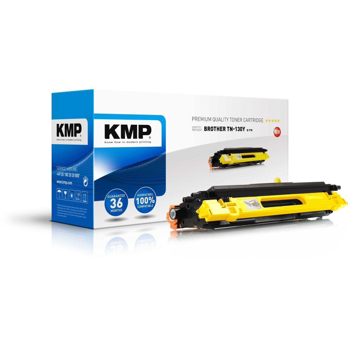 Kompatibilní KMP Toner Brother TN-130Y