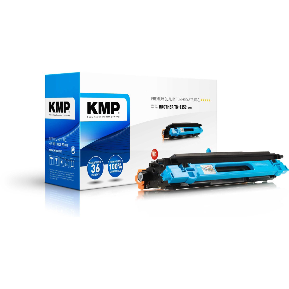 Kompatibilní KMP Toner Brother TN-135C