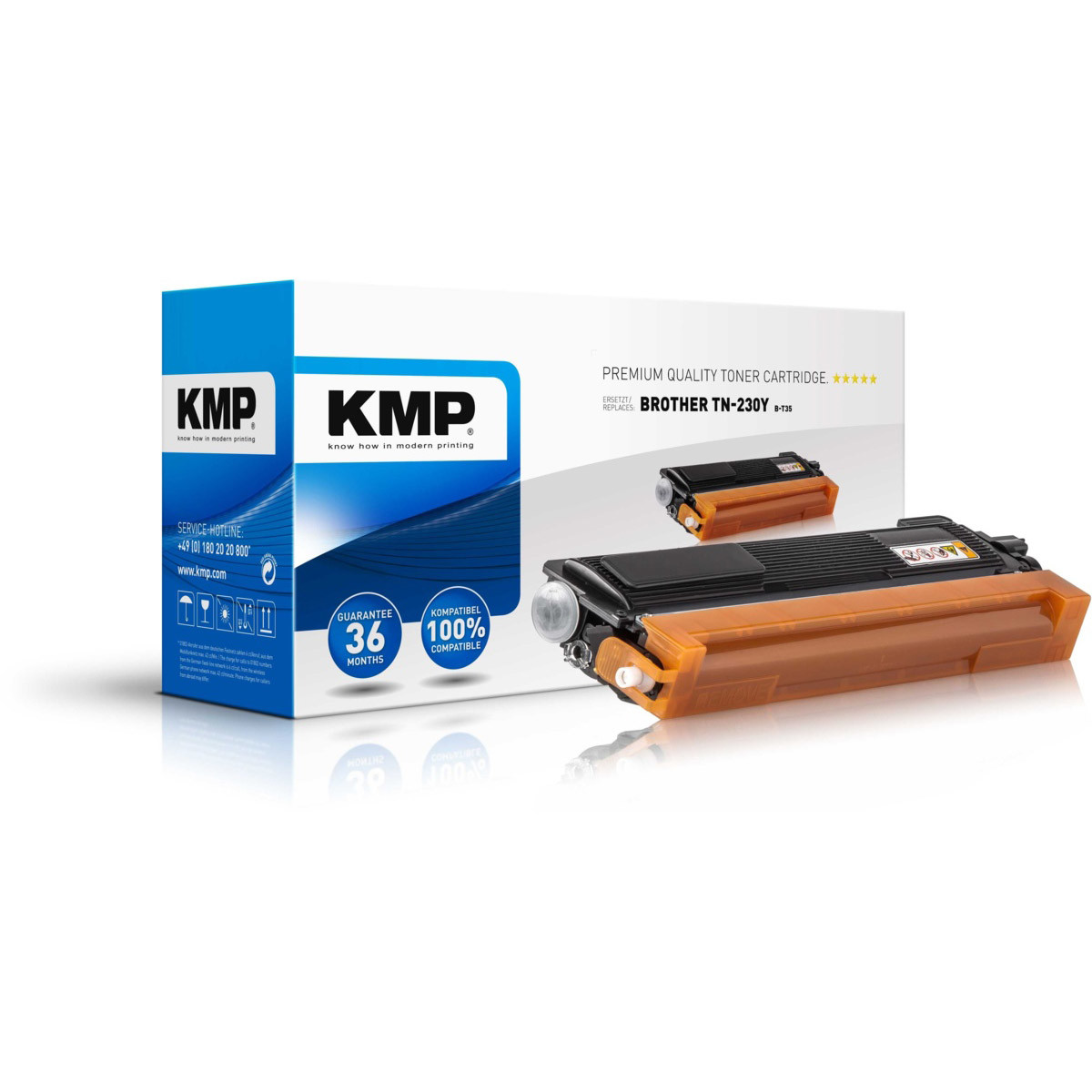 Kompatibilní KMP Toner Brother TN-230Y