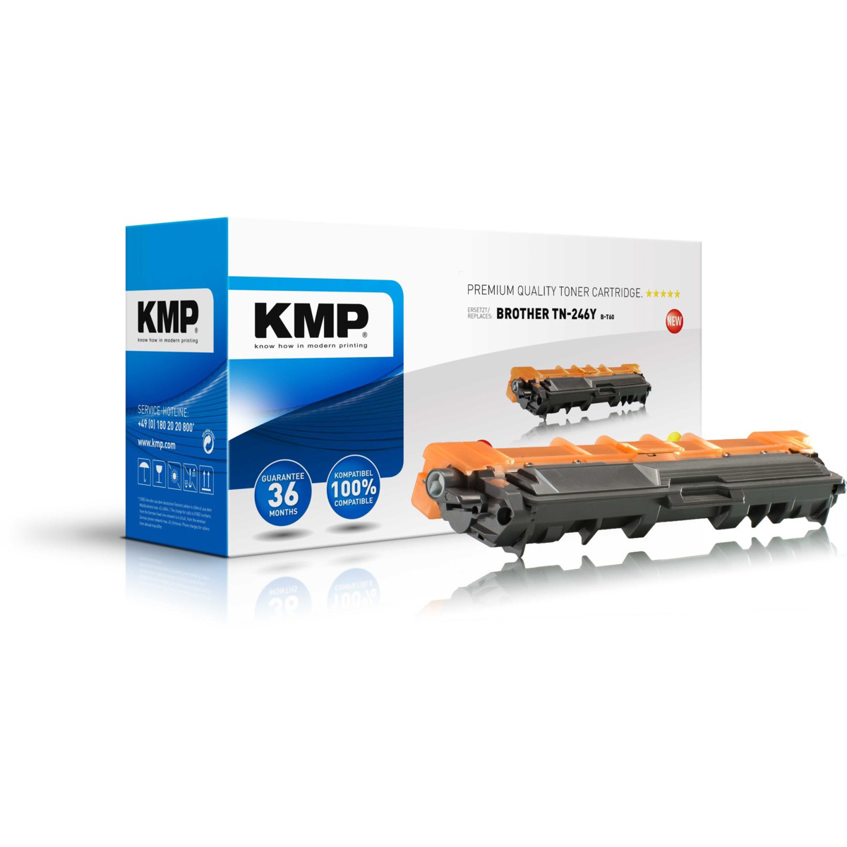 Kompatibilní KMP Toner Brother TN-246Y