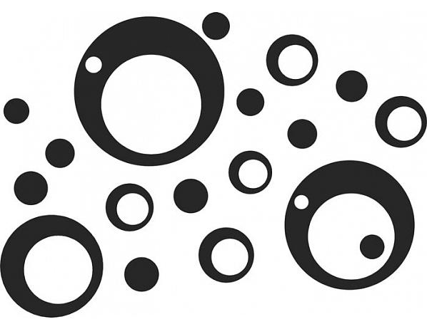 Samolepící dekorace Bublinky Nibowaka - Jana Vondrušová