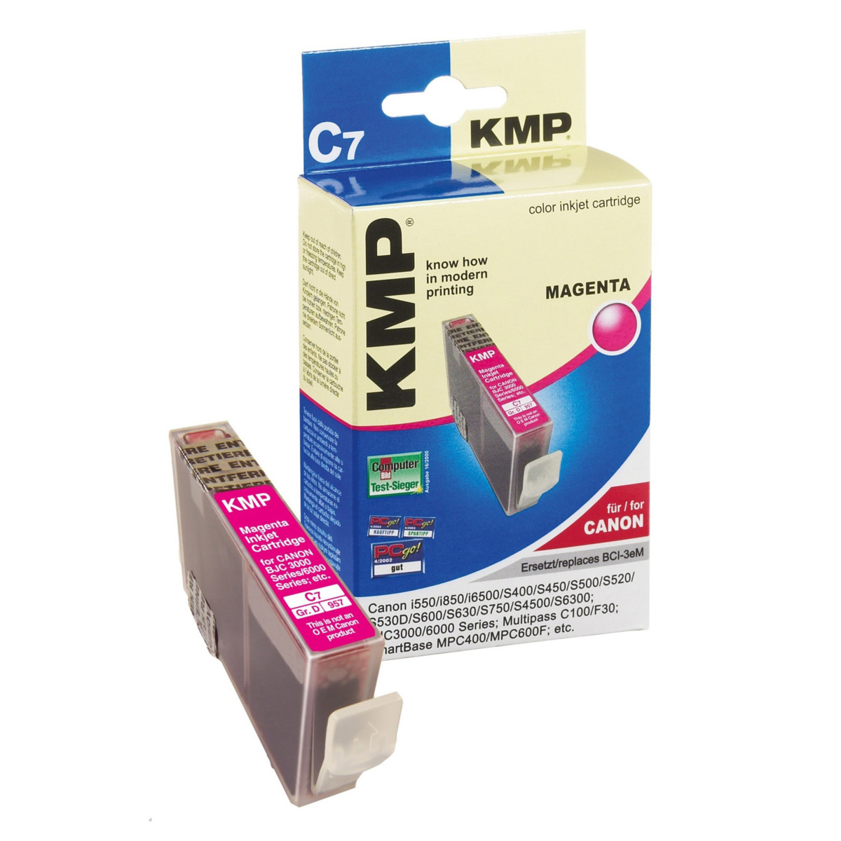 Kompatibilní KMP Cartridge Canon BCI-3eM