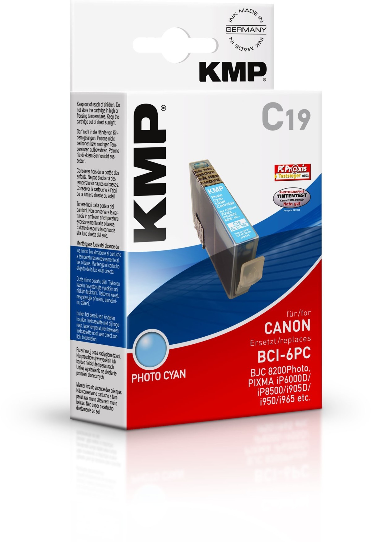 Kompatibilní ToneryNáplně Canon BCI-6PC - KMP