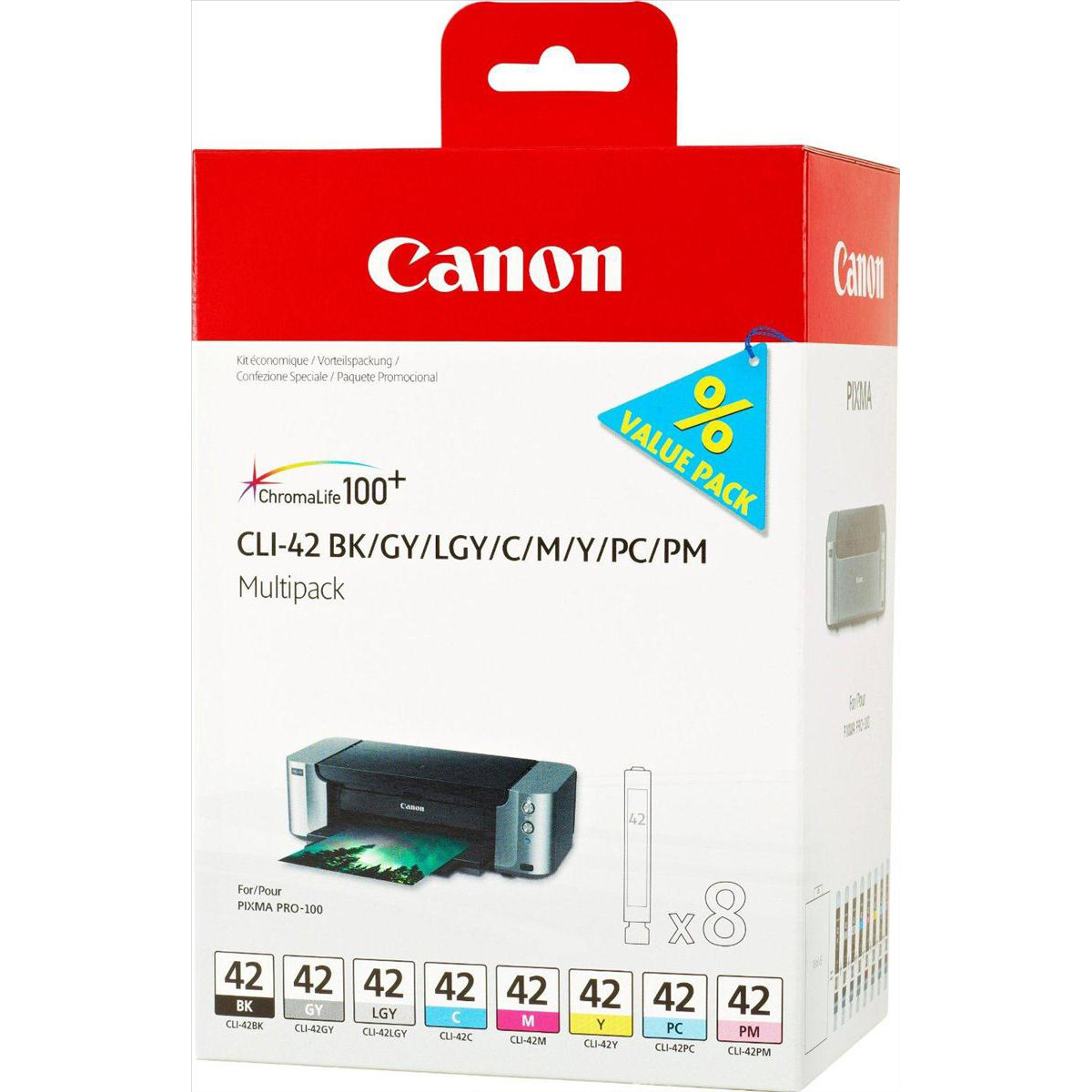 Canon CLI-42 BK/GY/LGY/C/M/Y/PC/PM