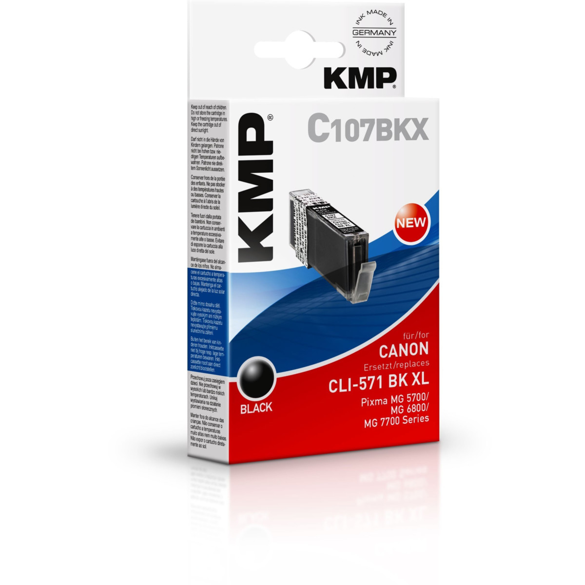 Kompatibilní KMP Cartridge Canon CLI-571BK XL