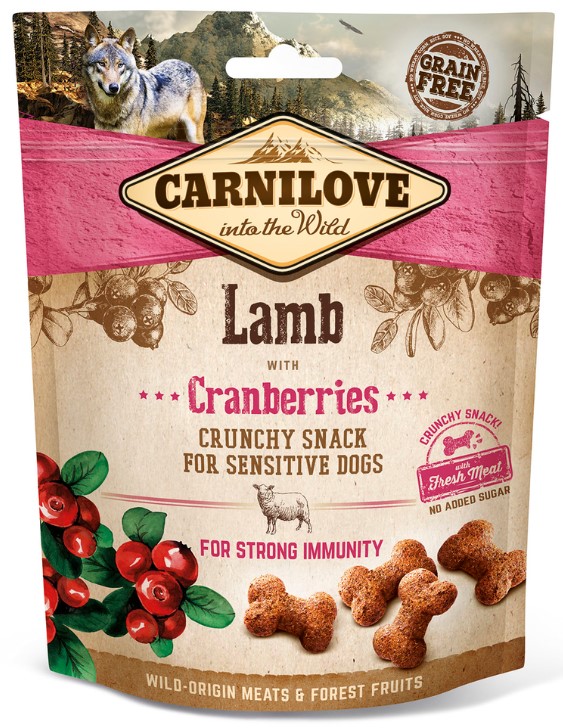 Carnilove dog crunchy snack lamb & cranberries 200g eMazel-cz