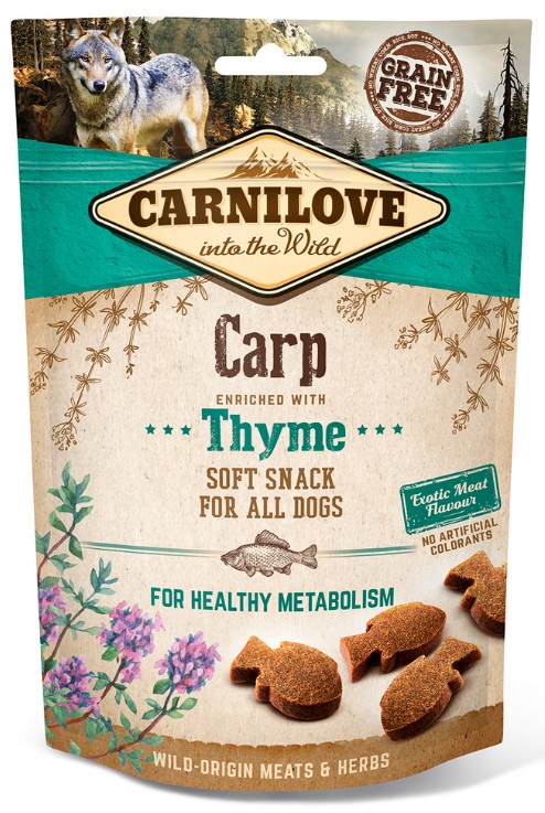 Carnilove dog semi moist snack carp & thyme 200g eMazel-cz