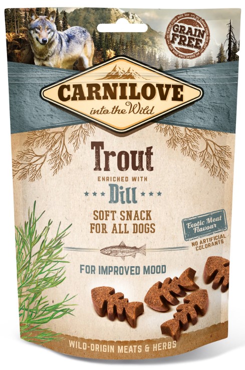 Carnilove dog semi moist snack trout & dill 200g eMazel-cz