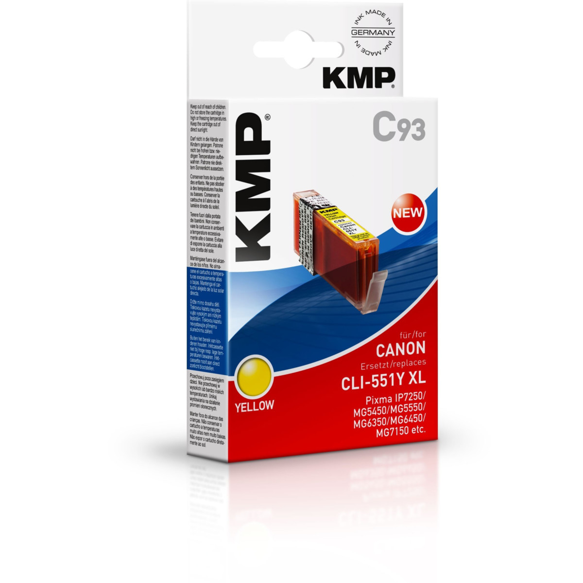 Kompatibilní KMP Cartridge Canon CLI-551XLY