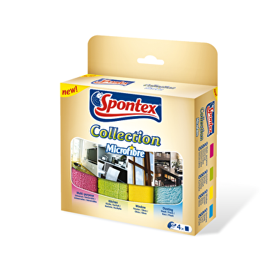 SPONTEX sada Utěrky mikrovlákno 4 ks Papermax-cz