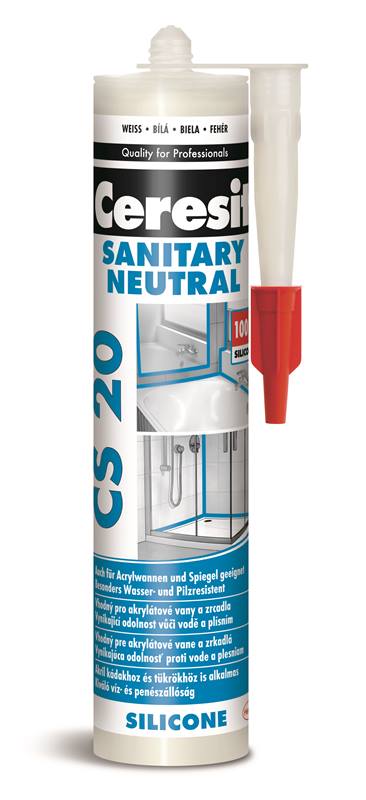 CERESIT CS20 Neutralní / sanitární silikon 280ml Distrimo-cz