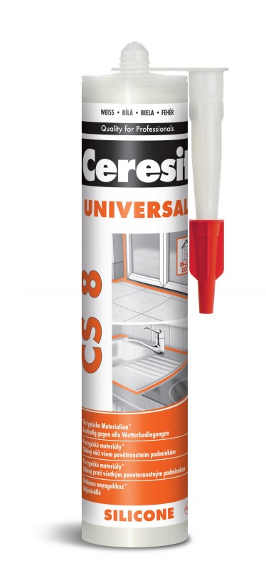 CERESIT CS8 univerální silikon 280ml bílý Distrimo-cz