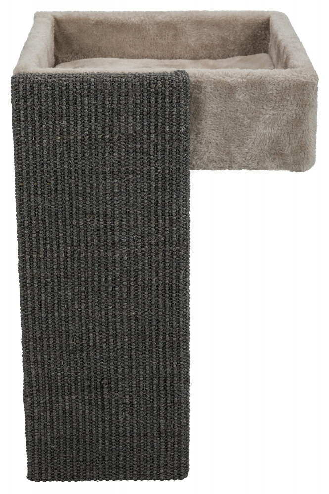 Čtveratý pelech se škrabací deskou sv.šedý