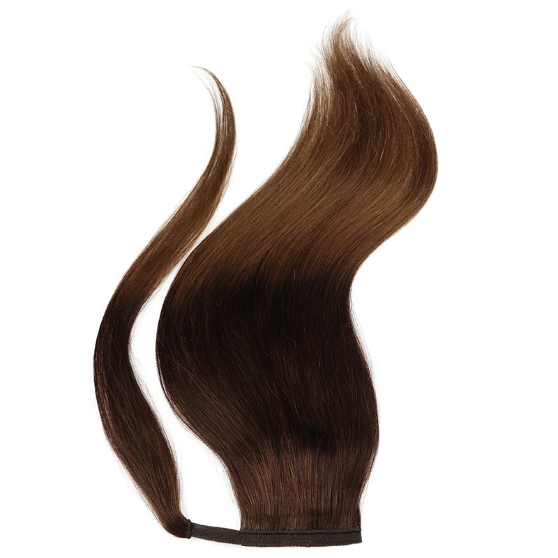 Culík - ponytail - ombre tmavě hnědá/světlý kaštan - 2/6