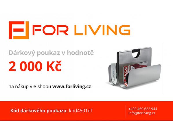 Dárkový poukaz 2 000 Kč FORLIVING s.r.o.