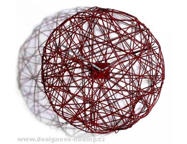 Designové hodiny Diamantini a Domeniconi Ci Vediamo red 50cm DESIGNOVÉ HODINY