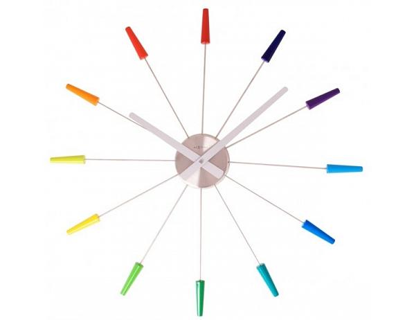 nástěnné hodiny 2610di Nextime Plug Inn color 60cm DESIGNOVÉ HODINY