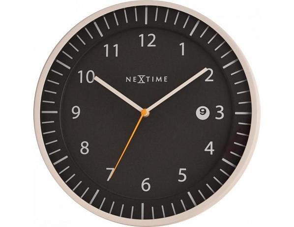 nástěnné hodiny 3058zw Nextime Quick 35cm DESIGNOVÉ HODINY
