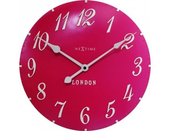 Designové nástěnné hodiny 3084rz Nextime v aglickém retro stylu 35cm DESIGNOVÉ HODINY