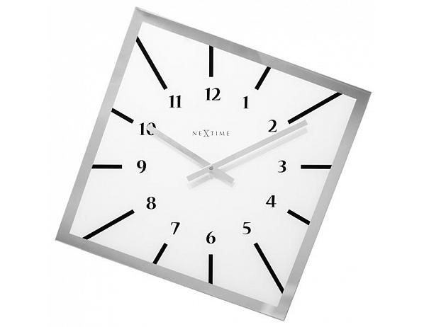 Designové nástěnné hodiny 8176wi Nextime Off Balance 56cm DESIGNOVÉ HODINY