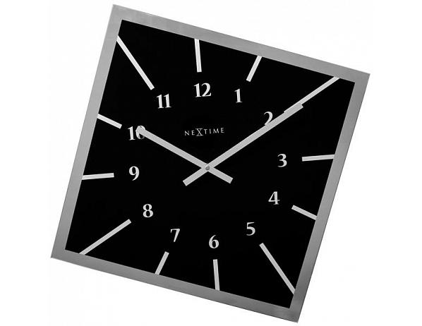 Designové nástěnné hodiny 8176zw Nextime Off Balance 56cm DESIGNOVÉ HODINY