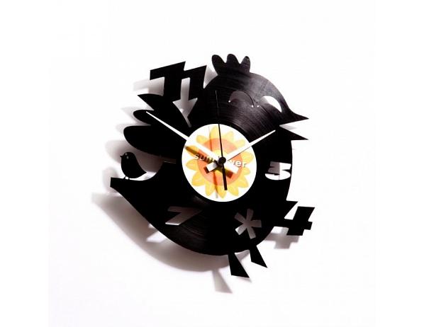 nástěnné hodiny Discoclock 012 Twitter s dumb brother 30cm DESIGNOVÉ HODINY