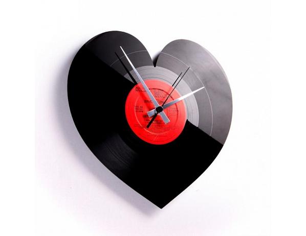 nástěnné hodiny Discoclock 044 Heart 30cm DESIGNOVÉ HODINY
