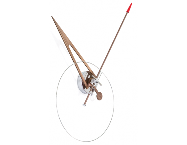 Designové nástěnné hodiny Nomon Cris walnut 70cm DESIGNOVÉ HODINY