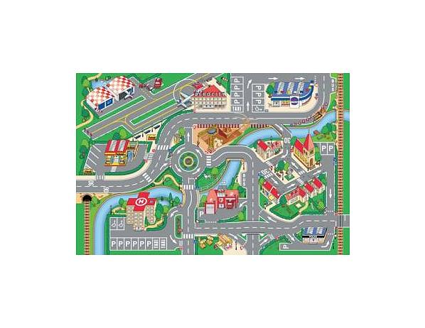Dětský koberec Hrací koberec Město s letištěm 1001062 VOPI s.r.o.