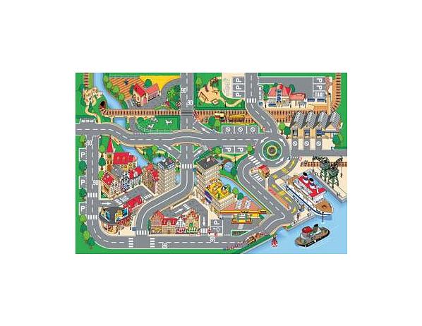 Dětský koberec Hrací koberec Město s přístavem 1001063 VOPI s.r.o.