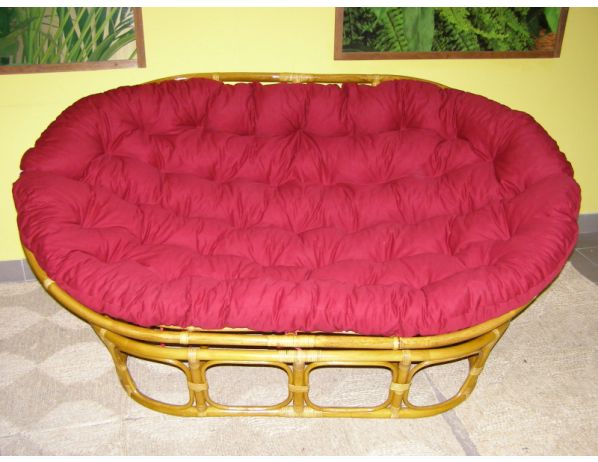 Ratan-klub  Dvojitý PAPASAN - světlý Ratan-klub