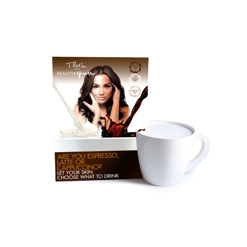 Espresso - Propagační materiál - kartonový stojan na produkty ProfiBeauty-cz