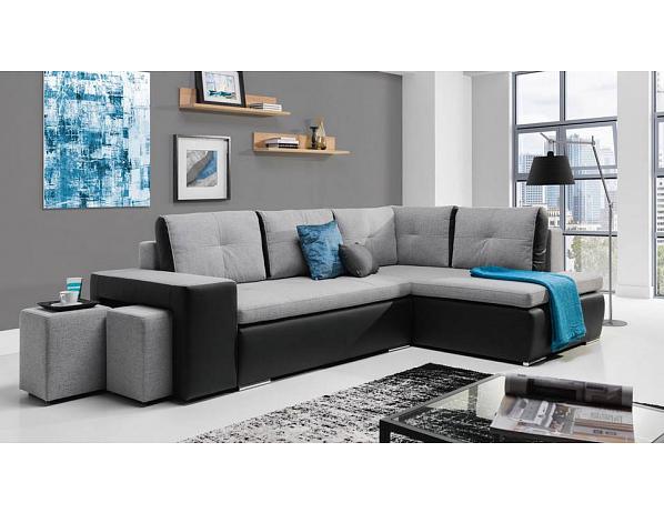 Bog Fran  Rohová sedací souprava Hilton s taburety Bog Fran