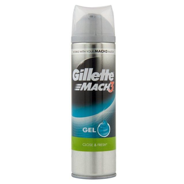 Gel na holení Gillette Mach3 Close Fresh 200ml Papermax-cz