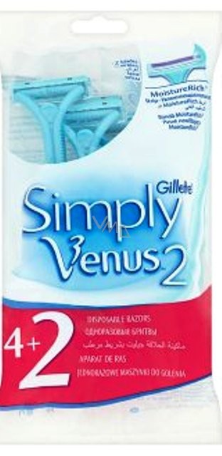 Holící strojek Gillette Venus 2   4+2 ks Papermax-cz