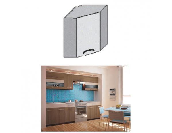 TEMPO KONDELA  Kuchyňská skříňka rohová