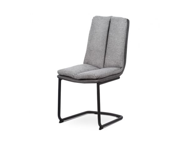 Artium  Jídelní židle - látka světle / tmavě šedá