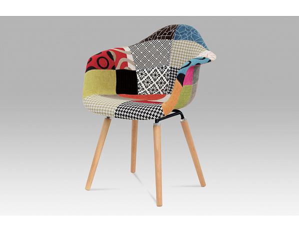 Artium  Jídelní židle patchwork / masiv buk Artium