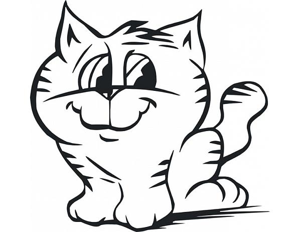 Forliving Samolepící dekorace Kočka Nibowaka - Jana Vondrušová