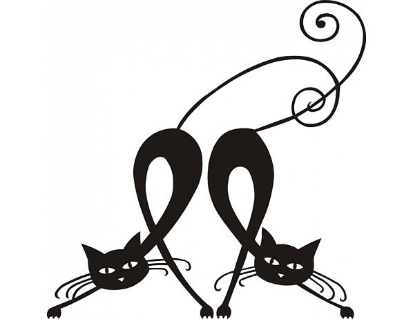 Samolepící dekorace Kočka 3 Nibowaka - Jana Vondrušová