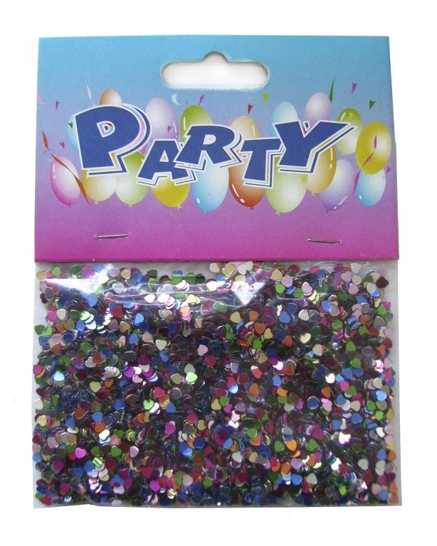 Konfety srdíčka kovové lesklé PARTY Papermax-cz
