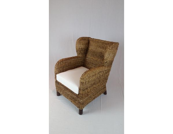 Ratan-klub  CHARLESTON křeslo banánový list Ratan-klub