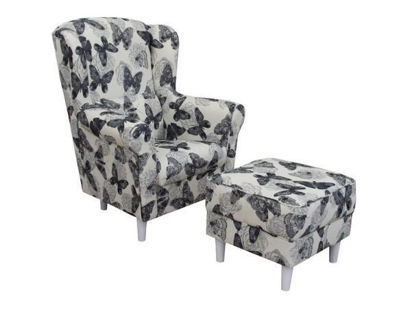 Křeslo s taburetem Porterie