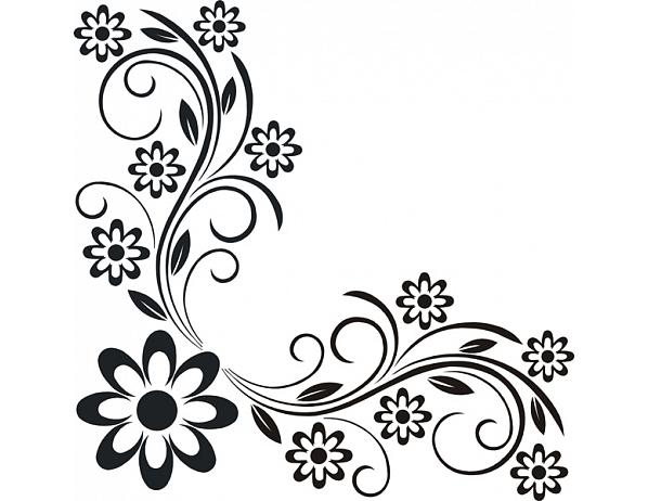 Samolepící dekorace Květina 5 Nibowaka - Jana Vondrušová