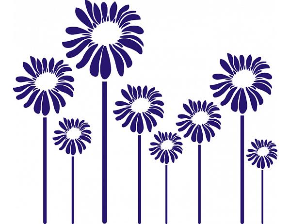 Samolepící dekorace Květina 6 Nibowaka - Jana Vondrušová