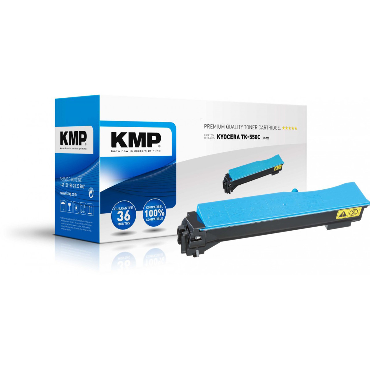 Kompatibilní KMP Toner Kyocera TK-550C