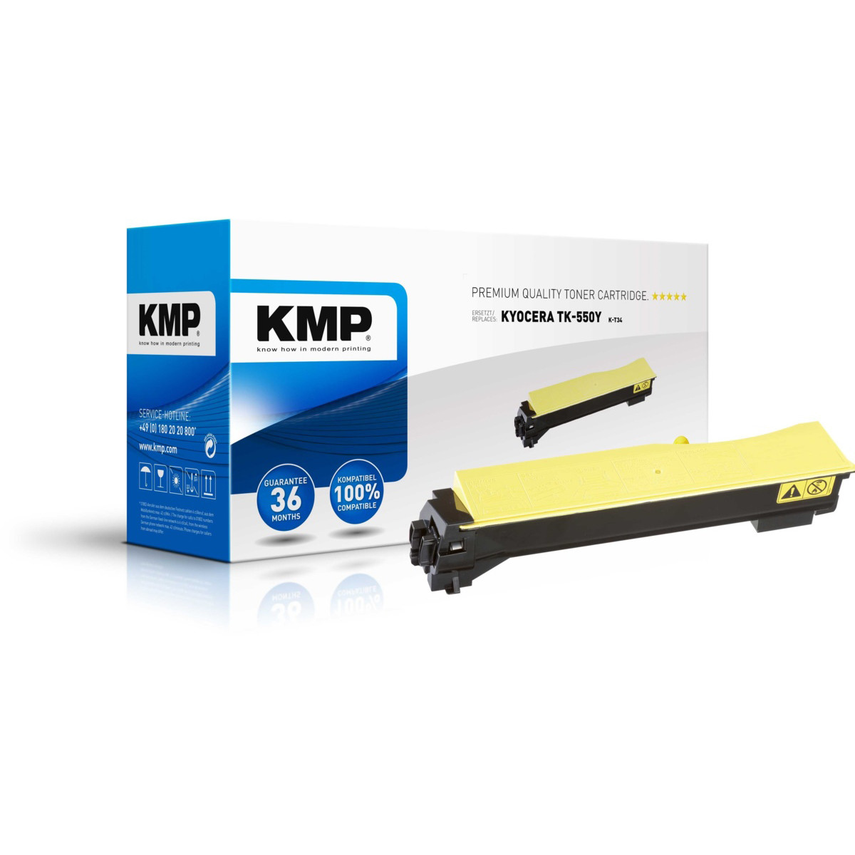 Kompatibilní KMP Toner Kyocera TK-550Y