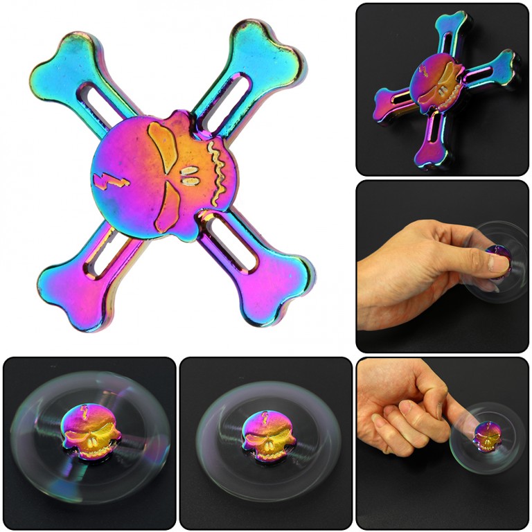 FIDGET SPINNER  velká Lebka 'antistresová hračka ' Papermax-cz
