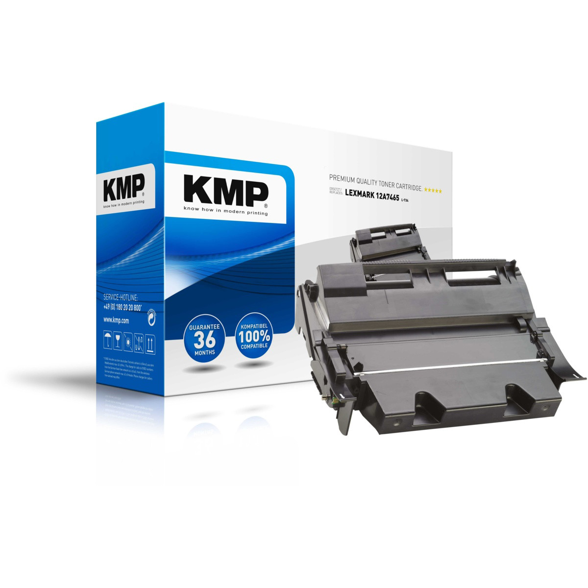 Kompatibilní KMP Toner Lexmark 12A7465