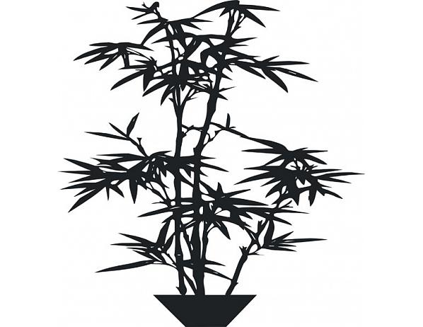 Forliving Samolepící dekorace Listnatá květina Nibowaka - Jana Vondrušová